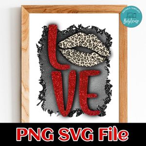 Love Sublimation Valentine's Day PNG SVG file template