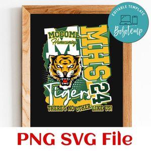 MHS tigers Customer Request PNG file template