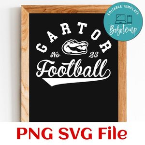 Gators Football Team SVG Customizable