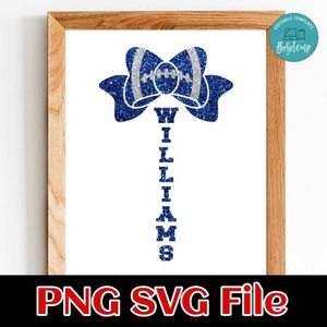 Football bow Customer Request PNG file template